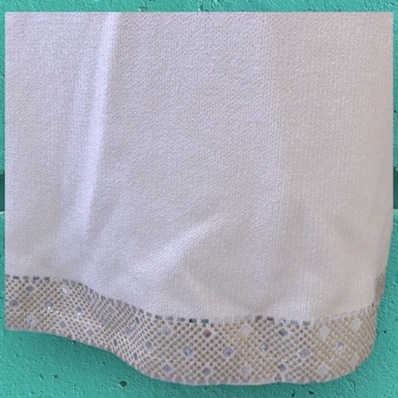 VINTAGE St. John Evening by Marie Gray skirt SET sz XS/S ecru sequins EUC VTG - Picture 4 of 16